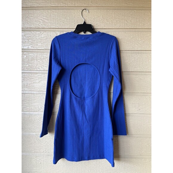 SOLID & STRIPED womens The Kalani Short Mini Dress size XL Sapphire Cutout $198 - Picture 5 of 8